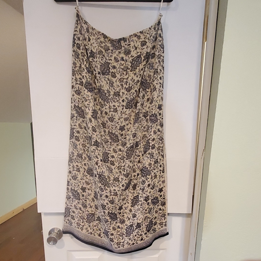 Talbots 100% Silk Long Skirt